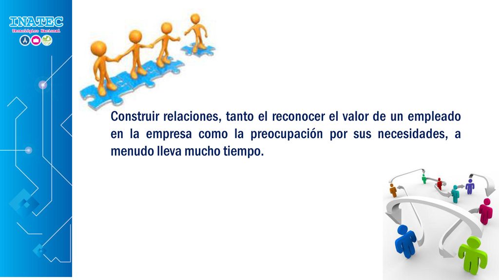 Construir relaciones, tanto el reconocer el valor de un empleado en la empresa como la preocupación por sus necesidades, a menudo lleva mucho tiempo.
