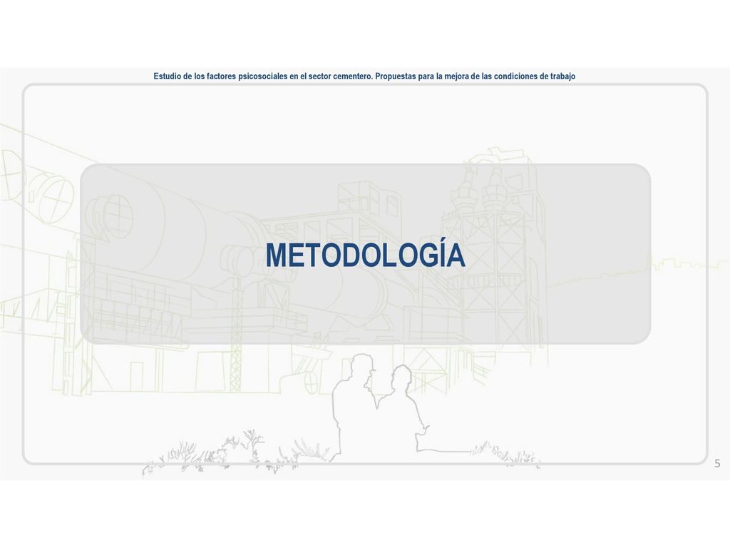 Estudio de los factores psicosociales en el sector cementero
