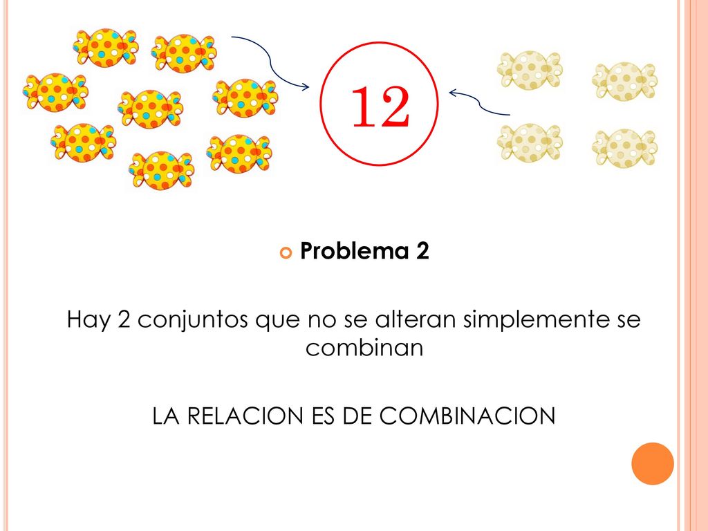 12 Problema 2. Hay 2 conjuntos que no se alteran simplemente se combinan.