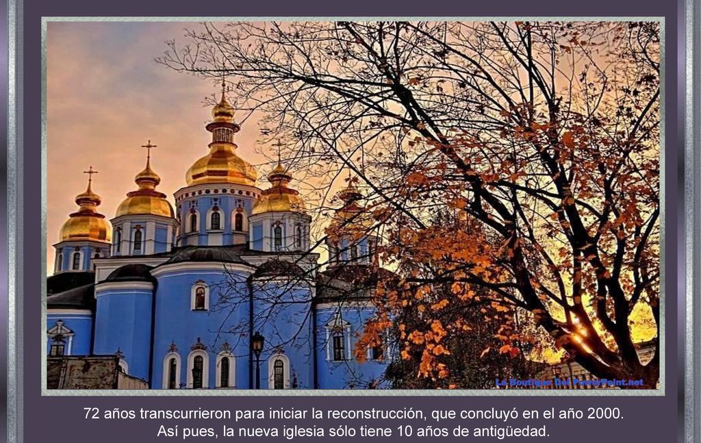 Así pues, la nueva iglesia sólo tiene 10 años de antigüedad.