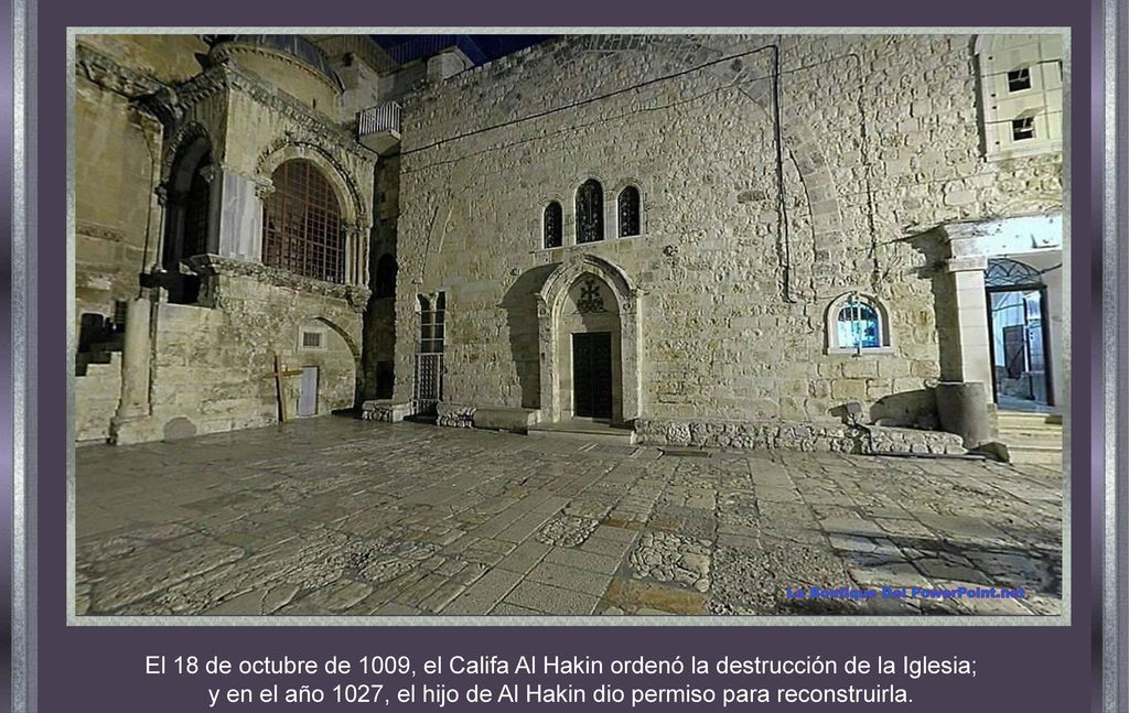 y en el año 1027, el hijo de Al Hakin dio permiso para reconstruirla.