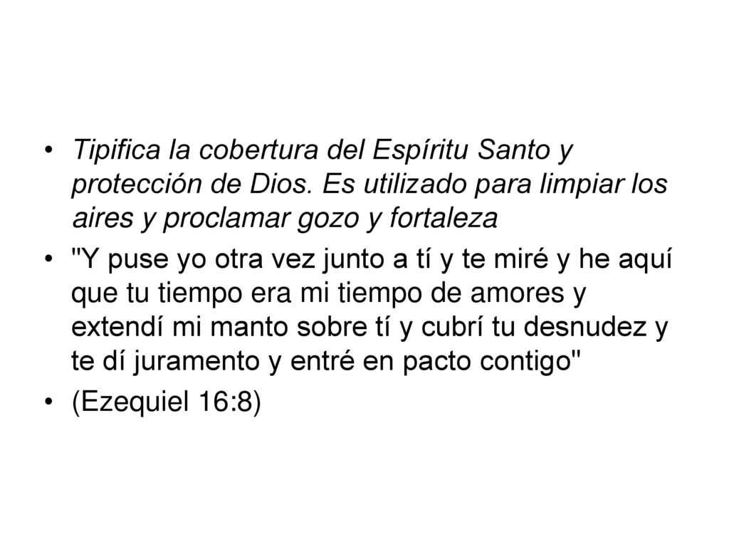 Tipifica la cobertura del Espíritu Santo y protección de Dios