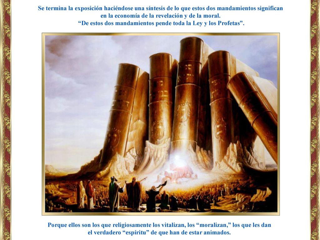 en la economía de la revelación y de la moral.