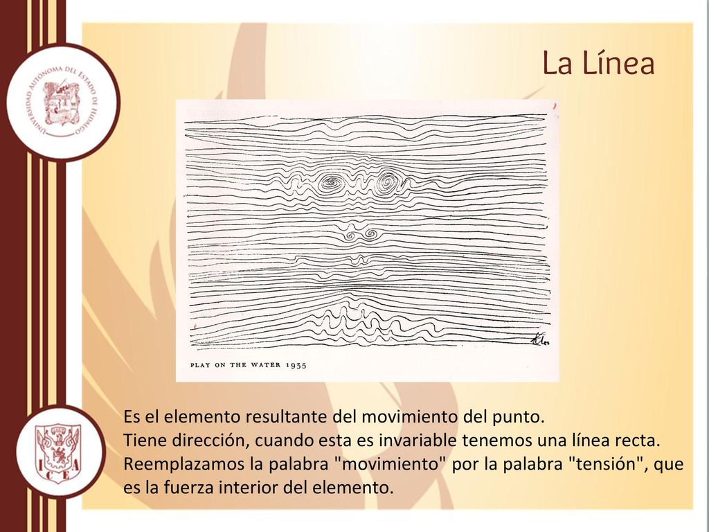 La Línea Es el elemento resultante del movimiento del punto.