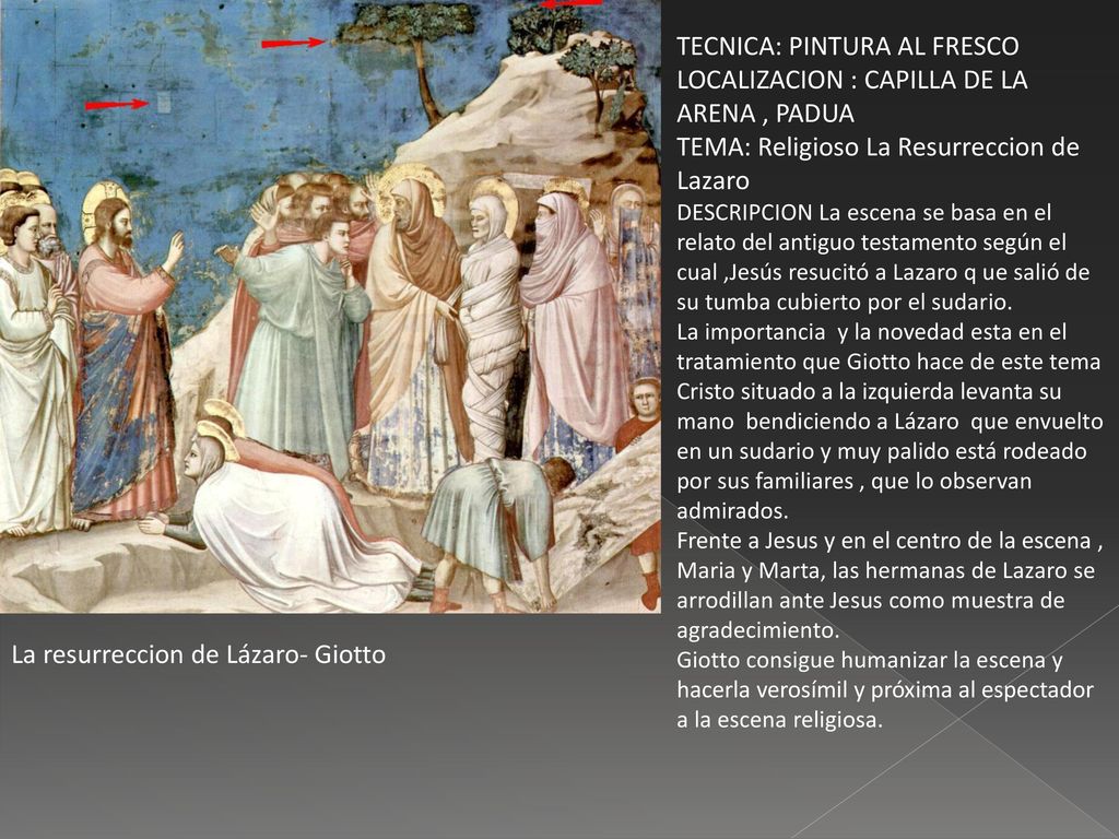 TECNICA: PINTURA AL FRESCO LOCALIZACION : CAPILLA DE LA ARENA , PADUA