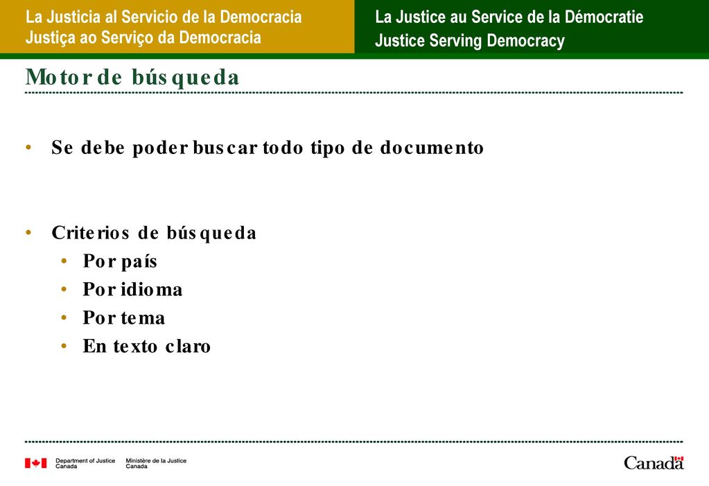 Motor de búsqueda Se debe poder buscar todo tipo de documento