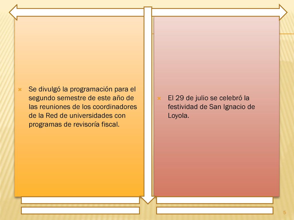 Se divulgó la programación para el segundo semestre de este año de las reuniones de los coordinadores de la Red de universidades con programas de revisoría fiscal.