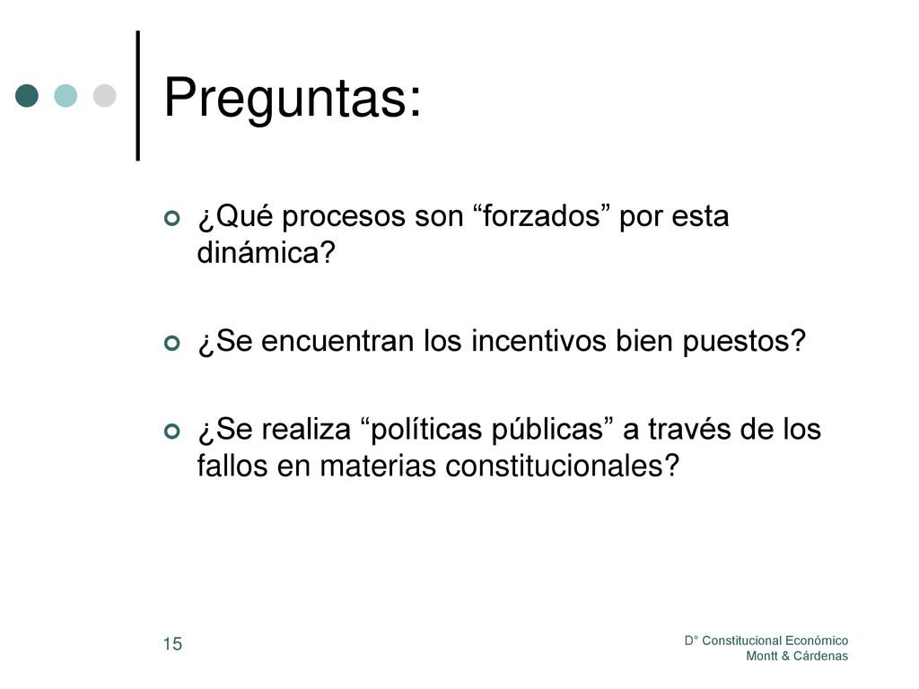 Preguntas: ¿Qué procesos son forzados por esta dinámica