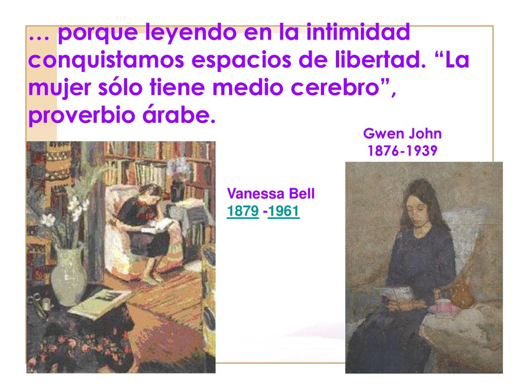 … porque leyendo en la intimidad conquistamos espacios de libertad