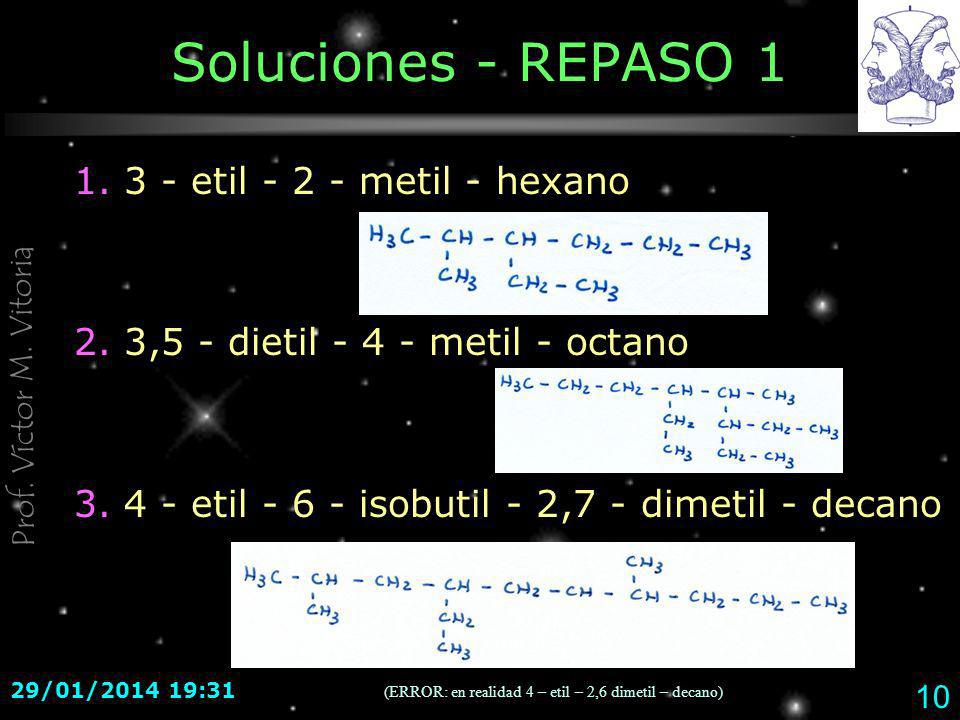 Soluciones - REPASO etil metil - hexano