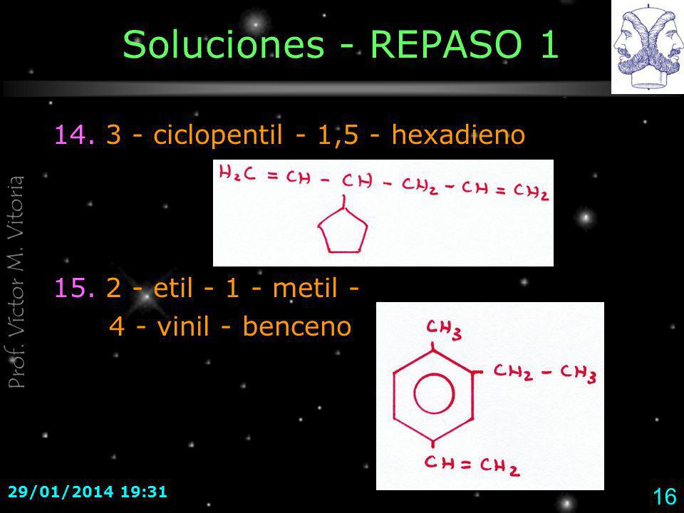Soluciones - REPASO ciclopentil - 1,5 - hexadieno