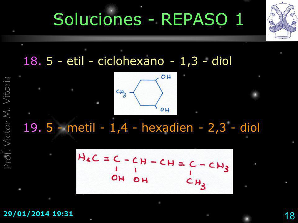 Soluciones - REPASO etil - ciclohexano - 1,3 - diol