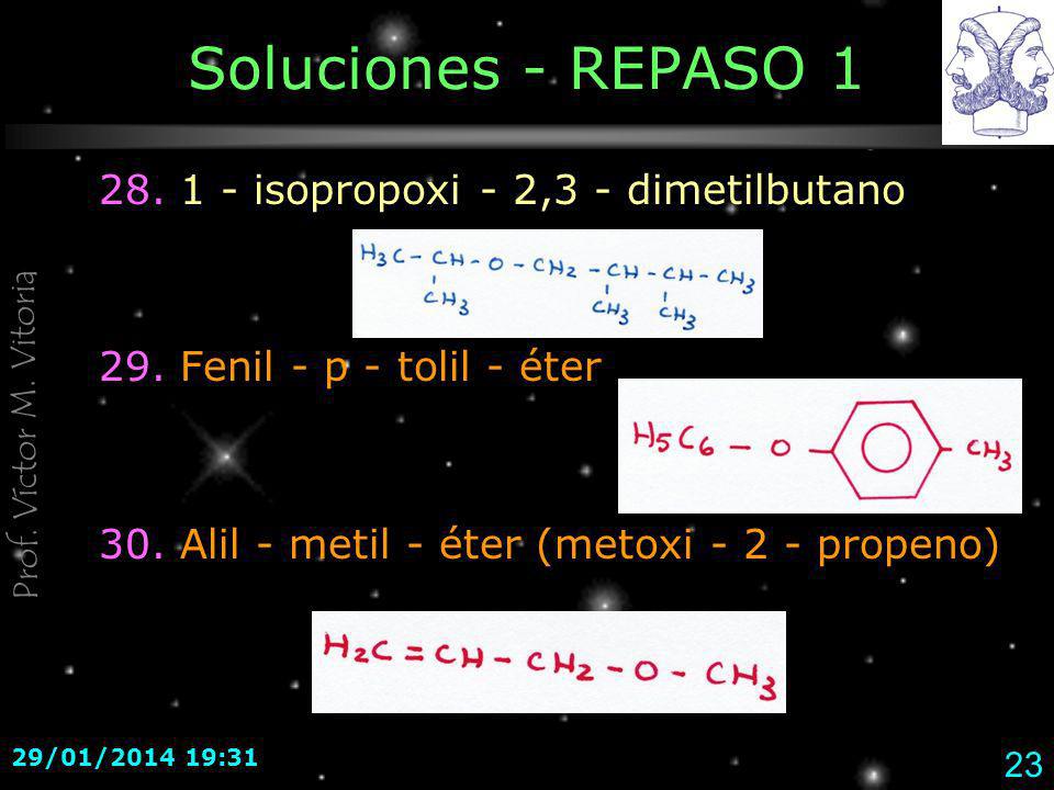 Soluciones - REPASO isopropoxi - 2,3 - dimetilbutano