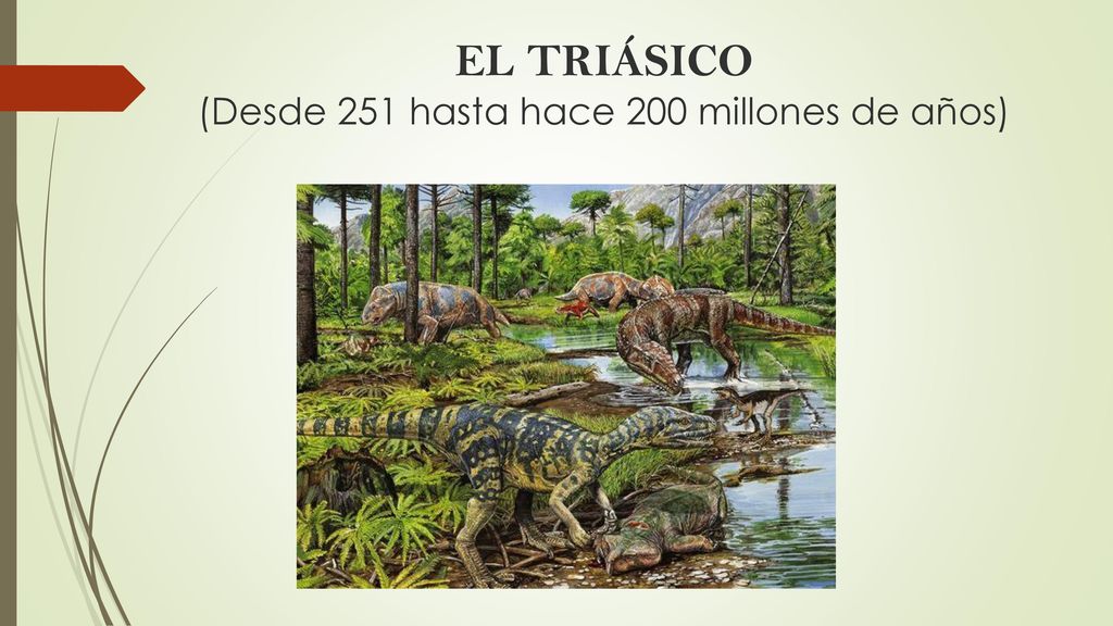 EL TRIÁSICO (Desde 251 hasta hace 200 millones de años)