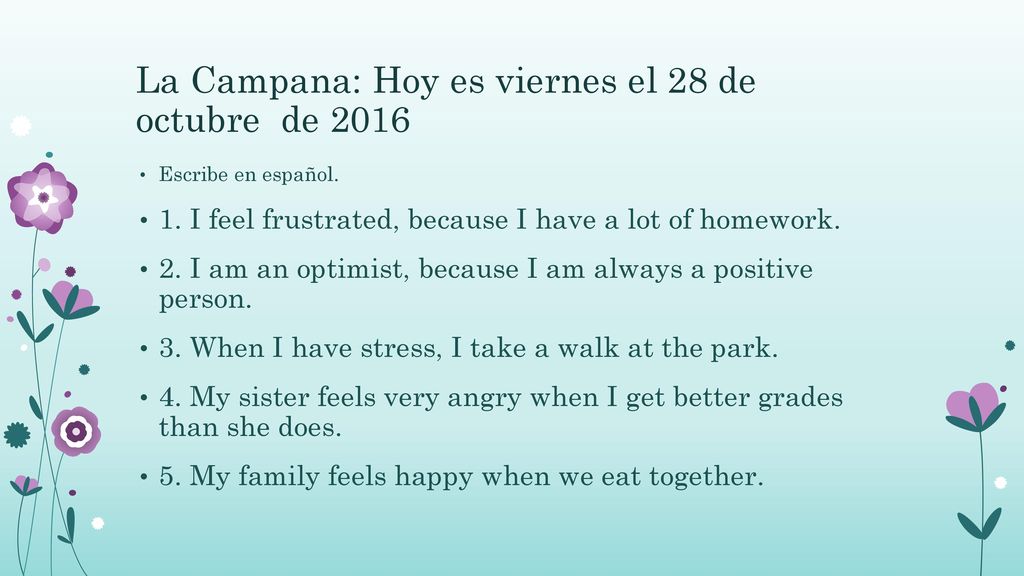 La Campana: Hoy es viernes el 28 de octubre de 2016