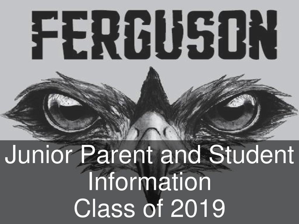 Junior Parent and Student Information Class of 2019