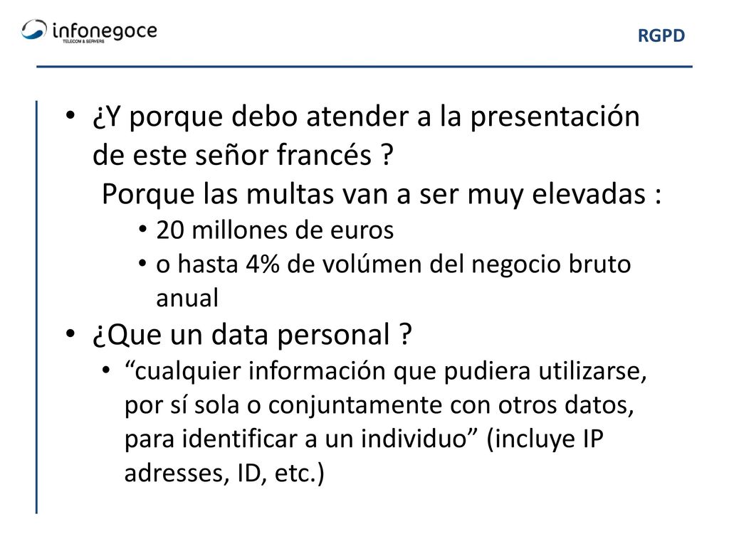 ¿Y porque debo atender a la presentación de este señor francés