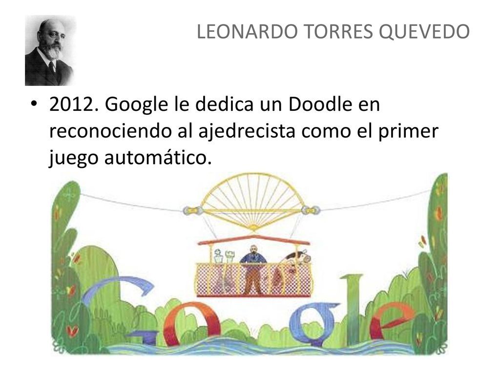 2012. Google le dedica un Doodle en reconociendo al ajedrecista como el primer juego automático.