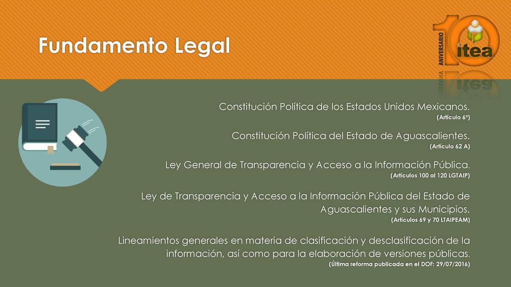 Fundamento Legal Constitución Política de los Estados Unidos Mexicanos. (Artículo 6º) Constitución Política del Estado de Aguascalientes.