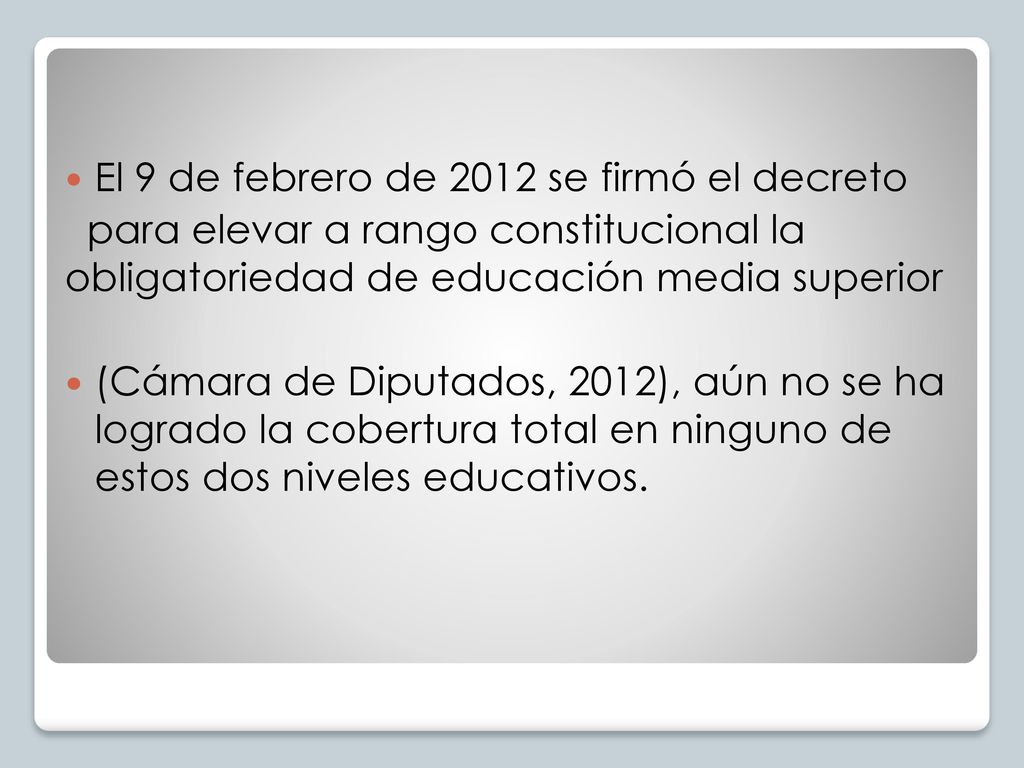 El 9 de febrero de 2012 se firmó el decreto