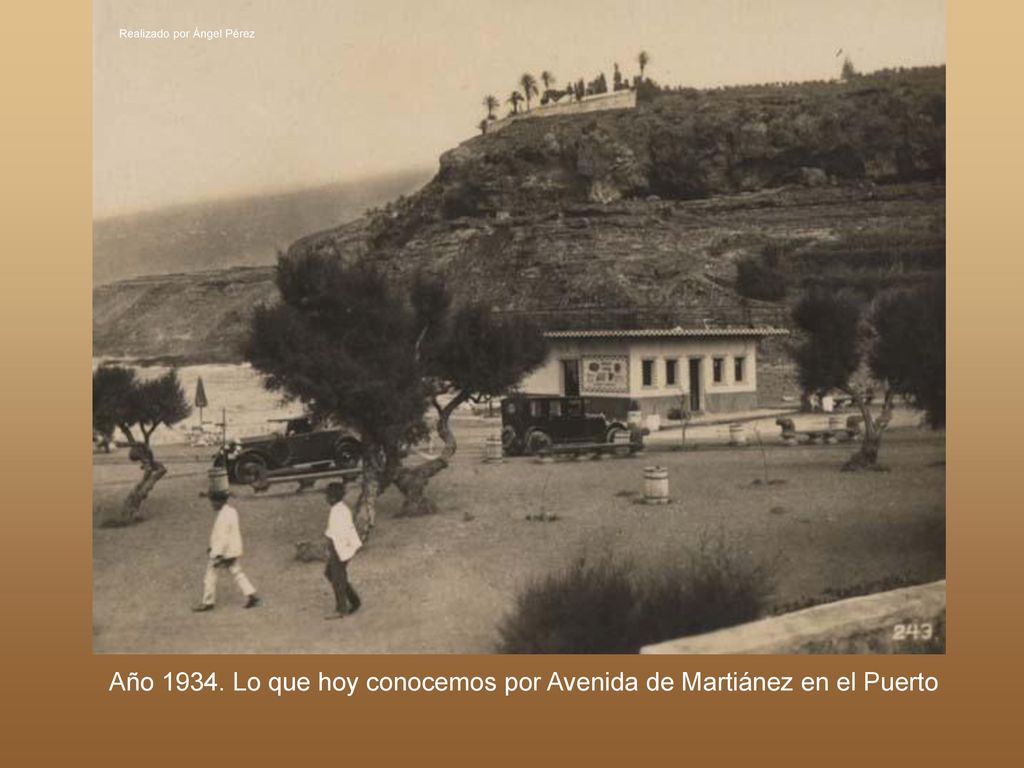 Año Lo que hoy conocemos por Avenida de Martiánez en el Puerto