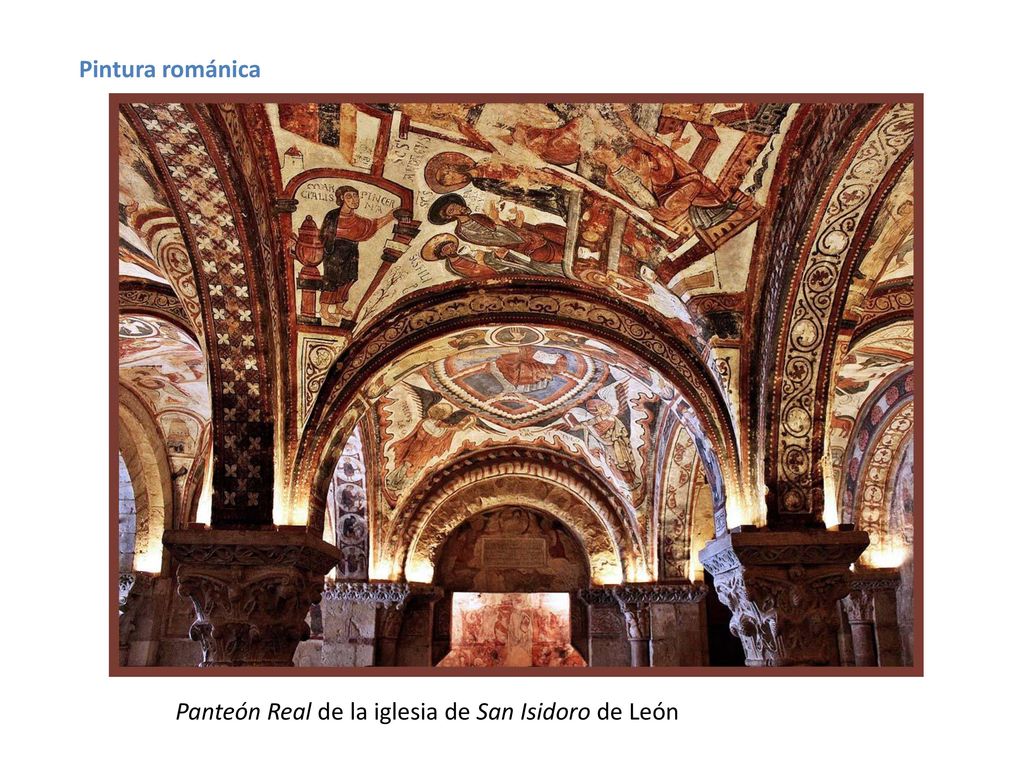 Pintura románica Panteón Real de la iglesia de San Isidoro de León