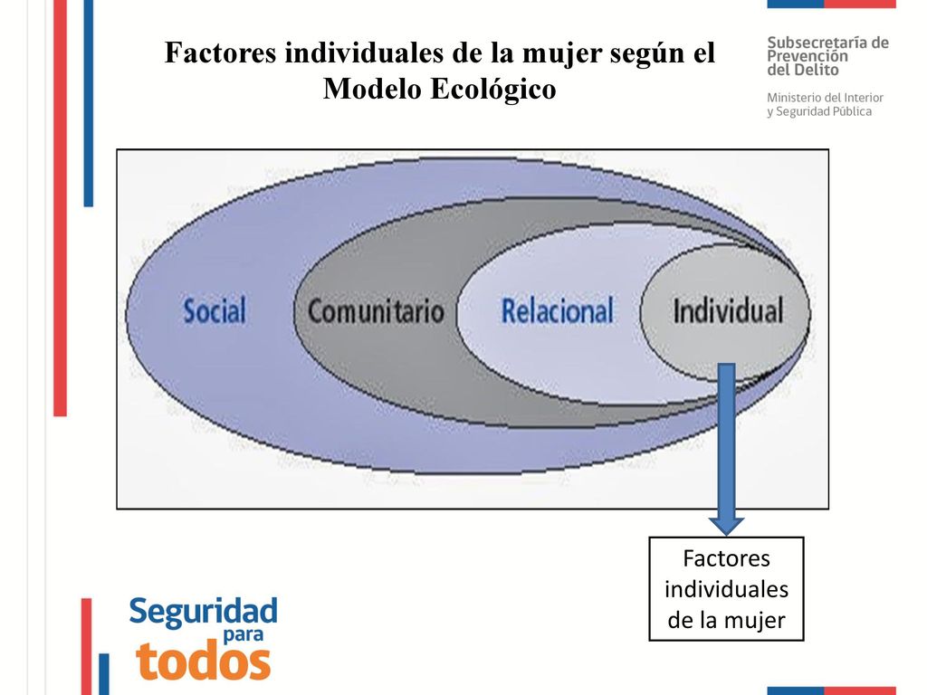 Factores individuales de la mujer según el Modelo Ecológico