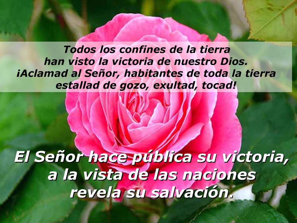 Todos los confines de la tierra han visto la victoria de nuestro Dios