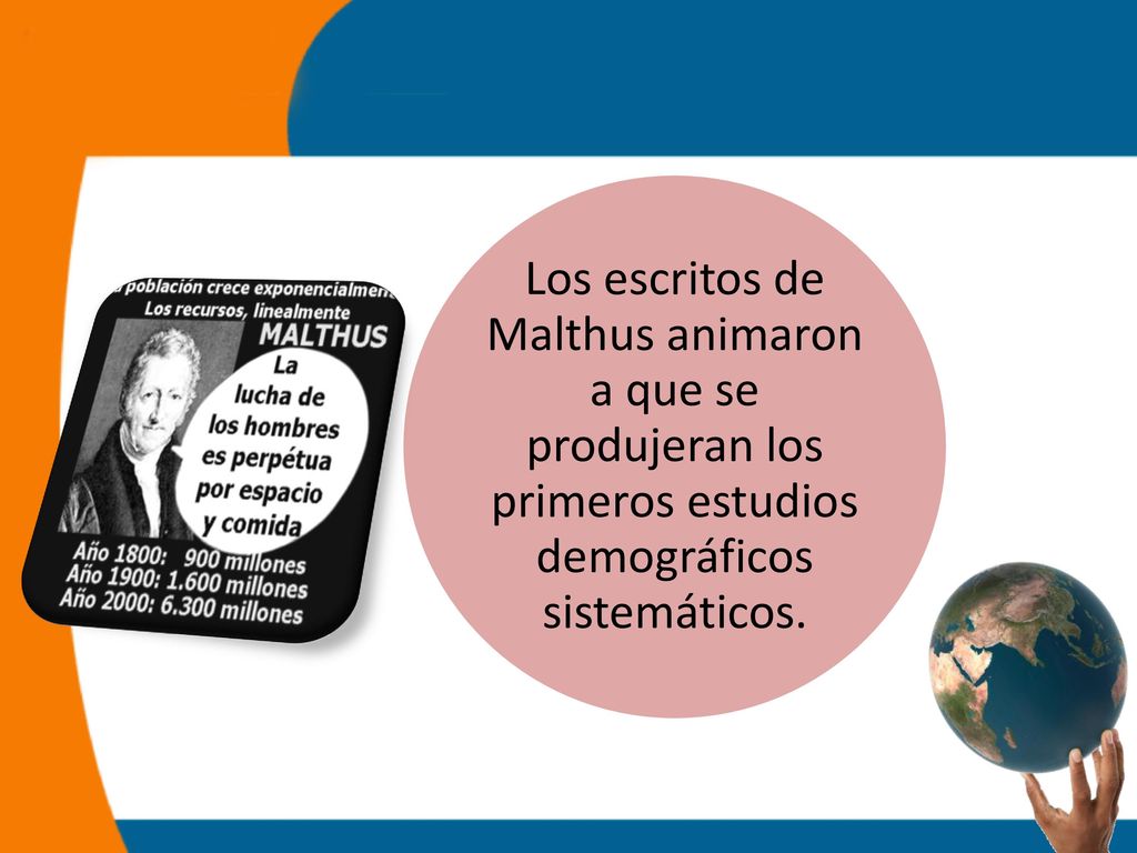 Los escritos de Malthus animaron a que se produjeran los primeros estudios demográficos sistemáticos.