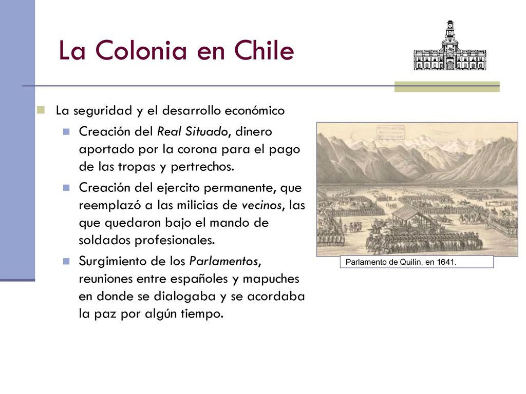 La Colonia en Chile La seguridad y el desarrollo económico
