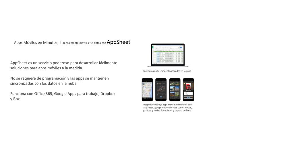 Apps Móviles en Minutos, haz realmente móviles tus datos con AppSheet