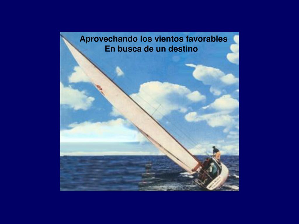 Aprovechando los vientos favorables En busca de un destino