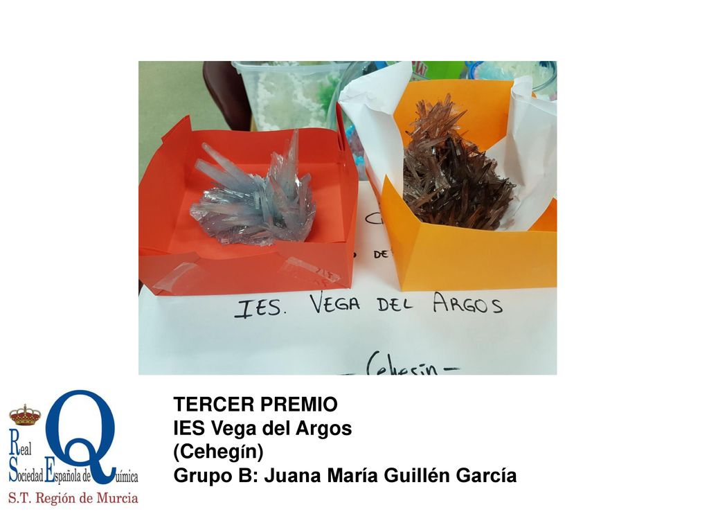 TERCER PREMIO IES Vega del Argos (Cehegín) Grupo B: Juana María Guillén García