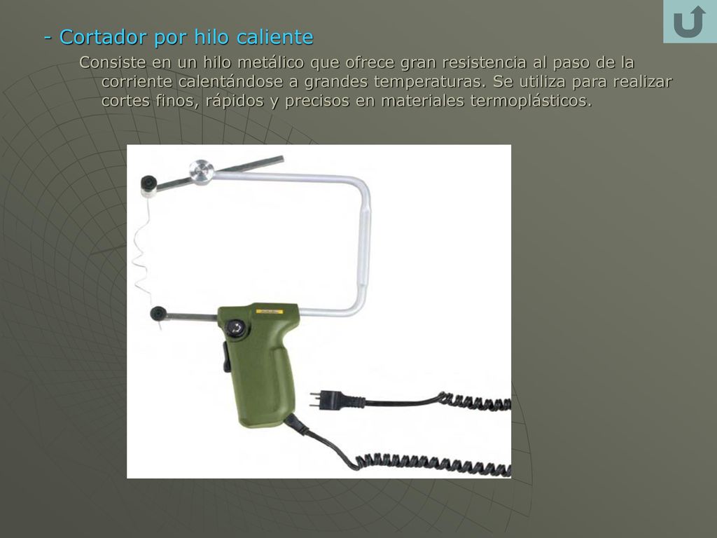 - Cortador por hilo caliente