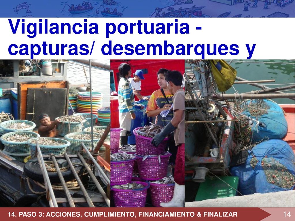 Vigilancia portuaria - capturas/ desembarques y artes de pesca