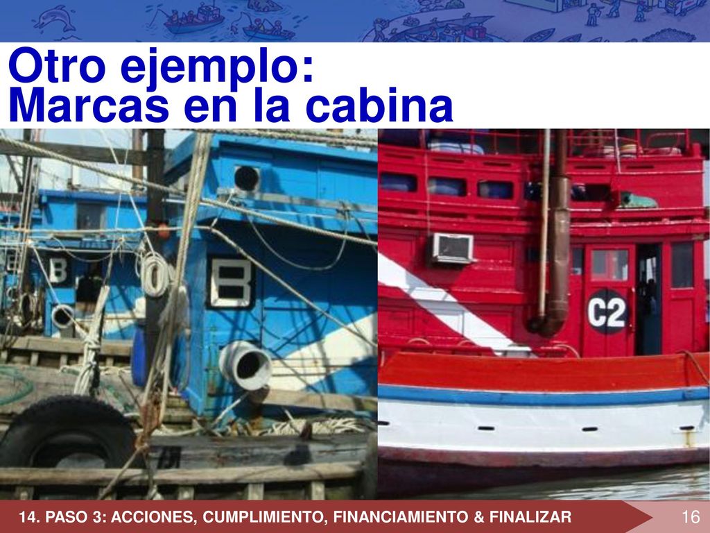 Otro ejemplo: Marcas en la cabina