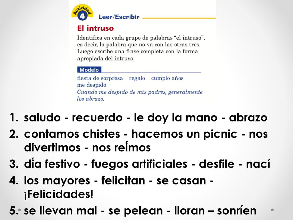 saludo - recuerdo - le doy la mano - abrazo