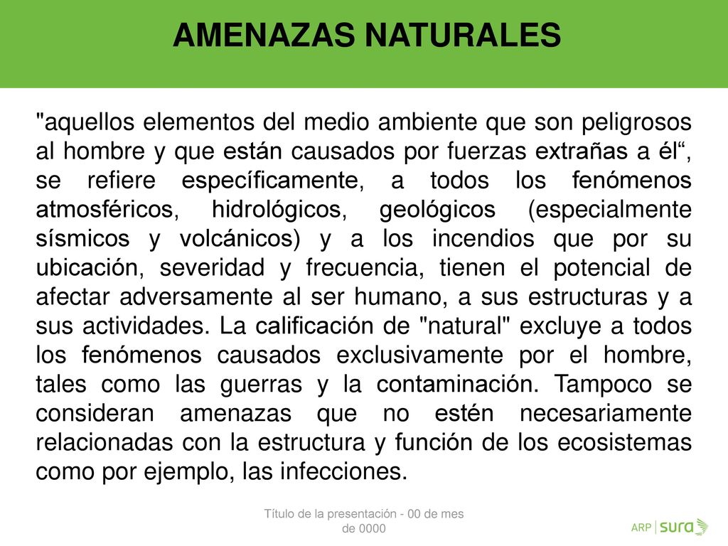 Título de la presentación - 00 de mes de 0000