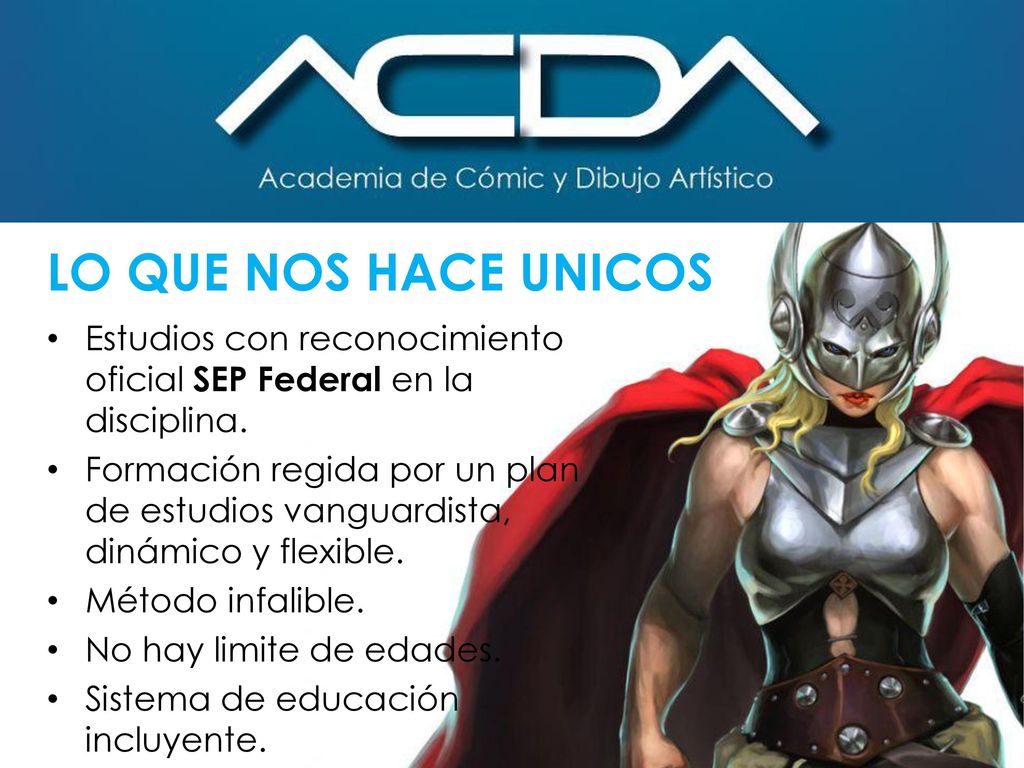LO QUE NOS HACE UNICOS Estudios con reconocimiento oficial SEP Federal en la disciplina.