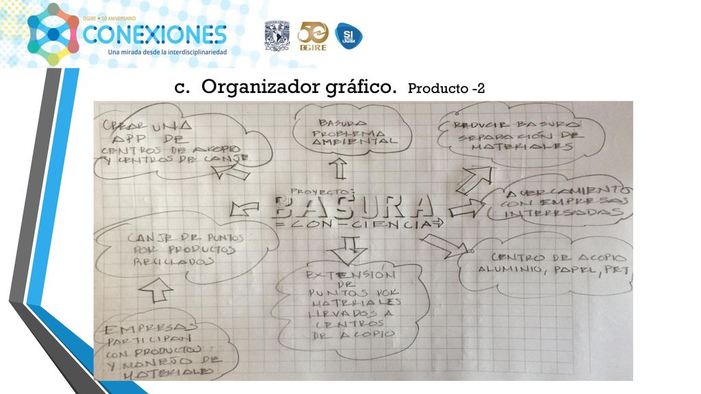 c. Organizador gráfico. Producto -2