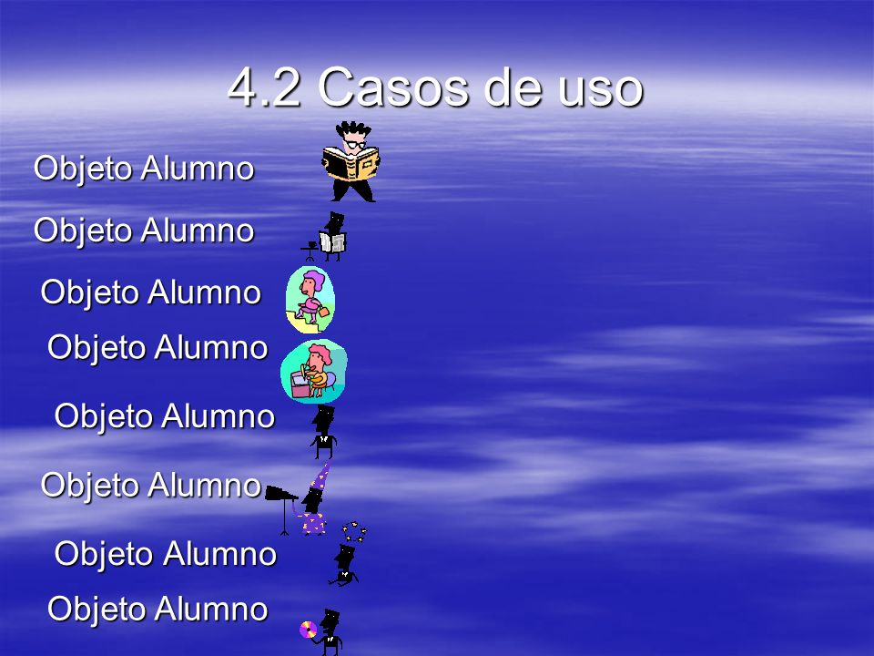 4.2 Casos de uso Objeto Alumno Objeto Alumno Objeto Alumno