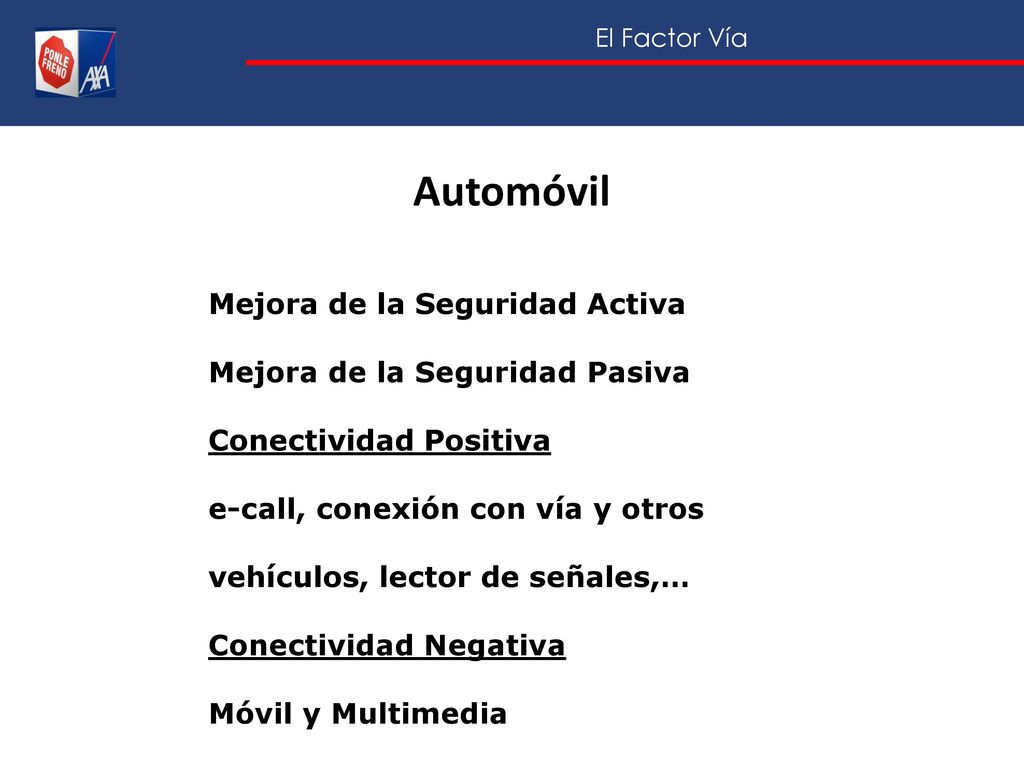 Automóvil Mejora de la Seguridad Activa Mejora de la Seguridad Pasiva