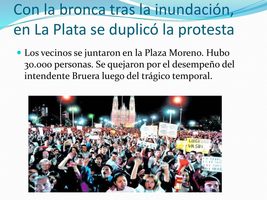 Con la bronca tras la inundación, en La Plata se duplicó la protesta