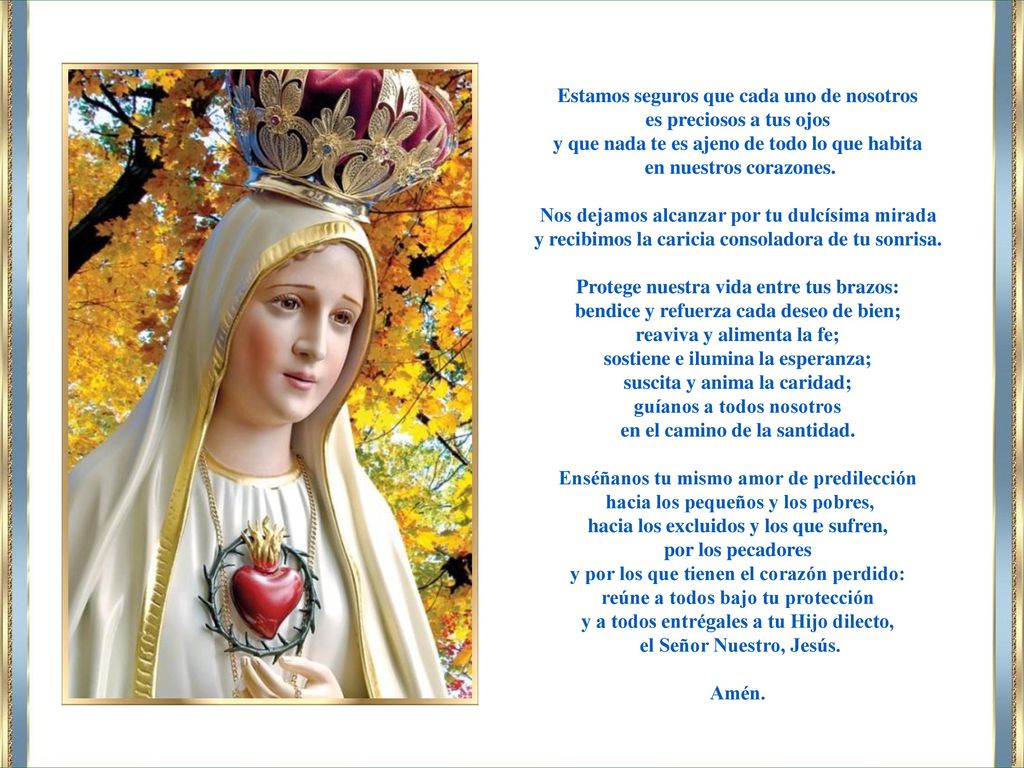 Estamos seguros que cada uno de nosotros es preciosos a tus ojos