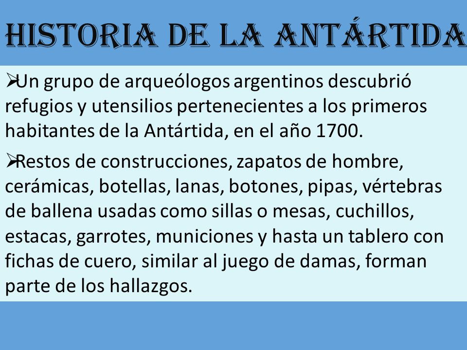 Historia de la Antártida