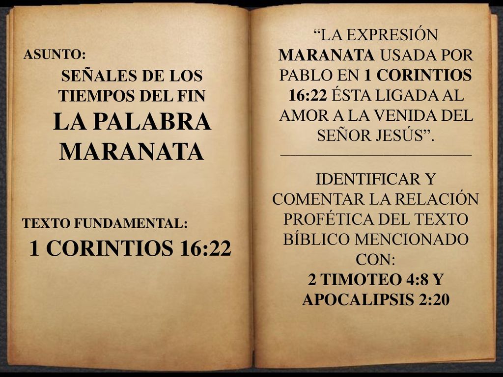 2 TIMOTEO 4:8 Y APOCALIPSIS 2:20 SEÑALES DE LOS TIEMPOS DEL FIN