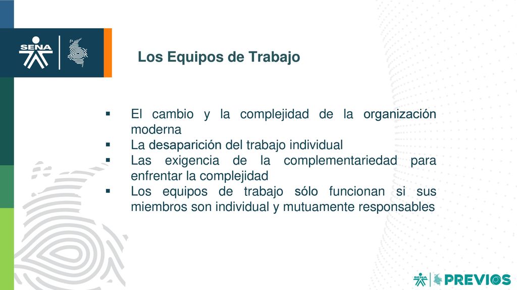 Los Equipos de Trabajo El cambio y la complejidad de la organización moderna. La desaparición del trabajo individual.