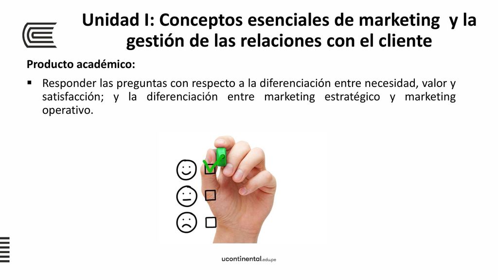 Unidad I: Conceptos esenciales de marketing y la gestión de las relaciones con el cliente