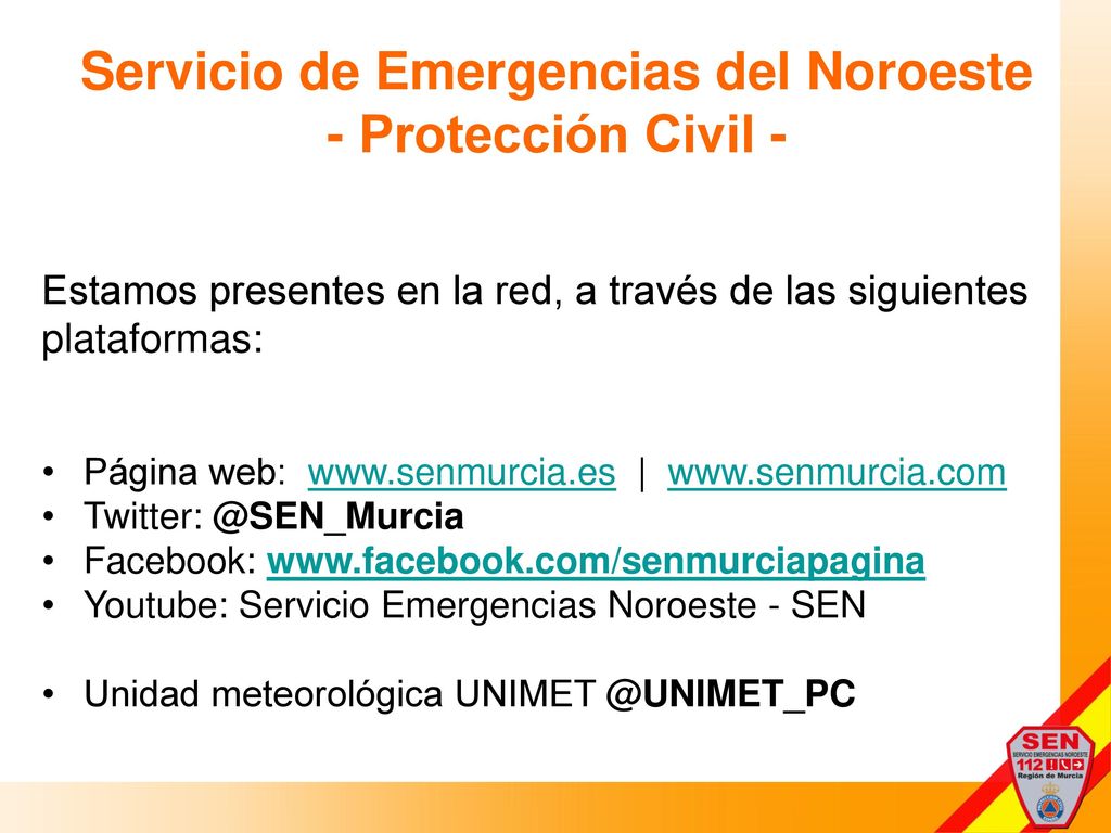 Servicio de Emergencias del Noroeste - Protección Civil -
