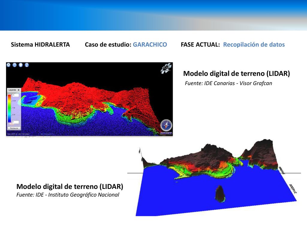 Modelo digital de terreno (LIDAR) Fuente: IDE Canarias - Visor Grafcan
